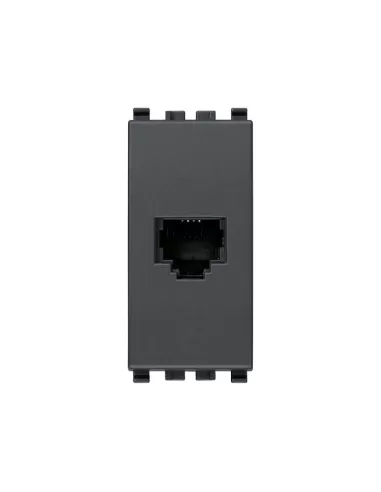 Vimar 20320 RJ11 Socket 6/4 Grey